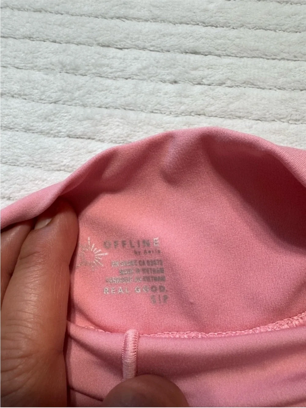 Offline Pleated Two-Tone Pink Mini Skirt - Picture 6 of 11